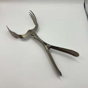Duplex Serving Fork Tongs Salad Made In USA Vintage 10”